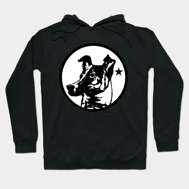 Laika Dog - The Space Dog Hoodie by Ayana's arts
